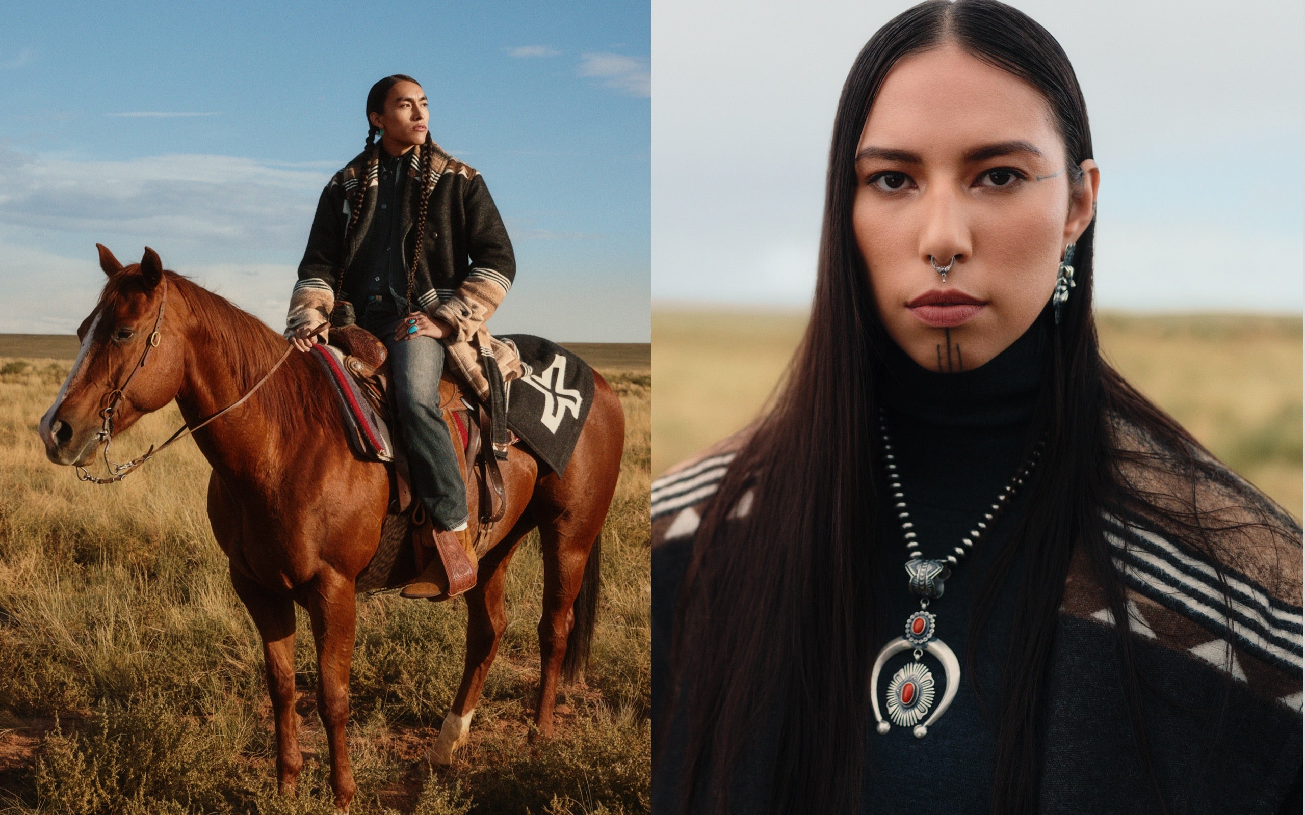  <strong>LOVE OF THE LAND</strong><br/> <span>Polo Ralph Lauren x Naiomi Glasses, the inaugural collaboration for the Ralph Lauren Artist in Residence program, honours Navajo heritage and centuries-old wearing traditions</span>  <br/> 