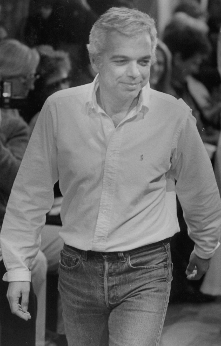           <strong>EASE AND CONFIDENCE</strong><br />          <span            >Ralph has taken the oxford shirt more places than anyone            else—including the runway, in 1985.</span          >        