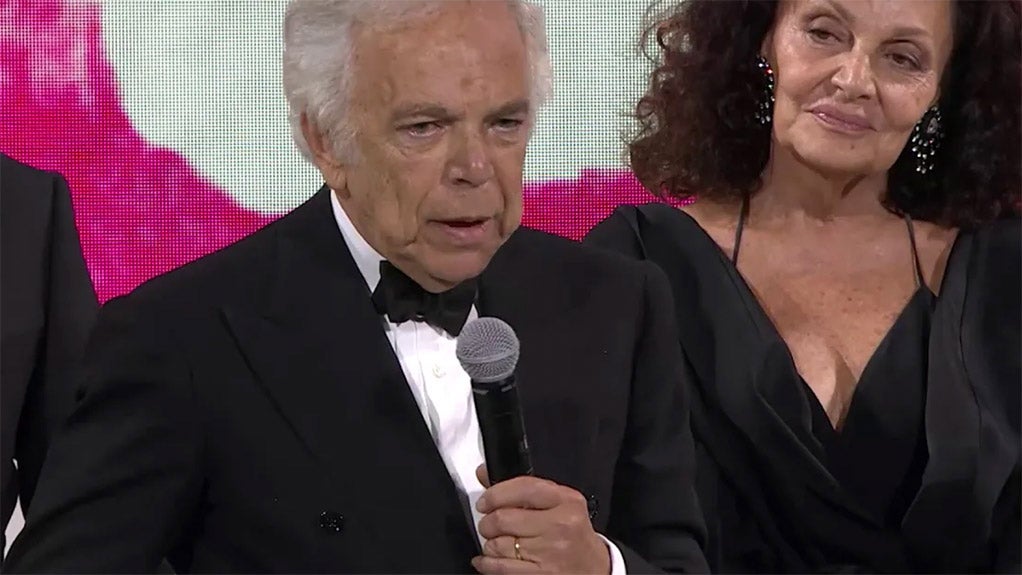 Video of Ralph Lauren at the CFDA Member’s Salute